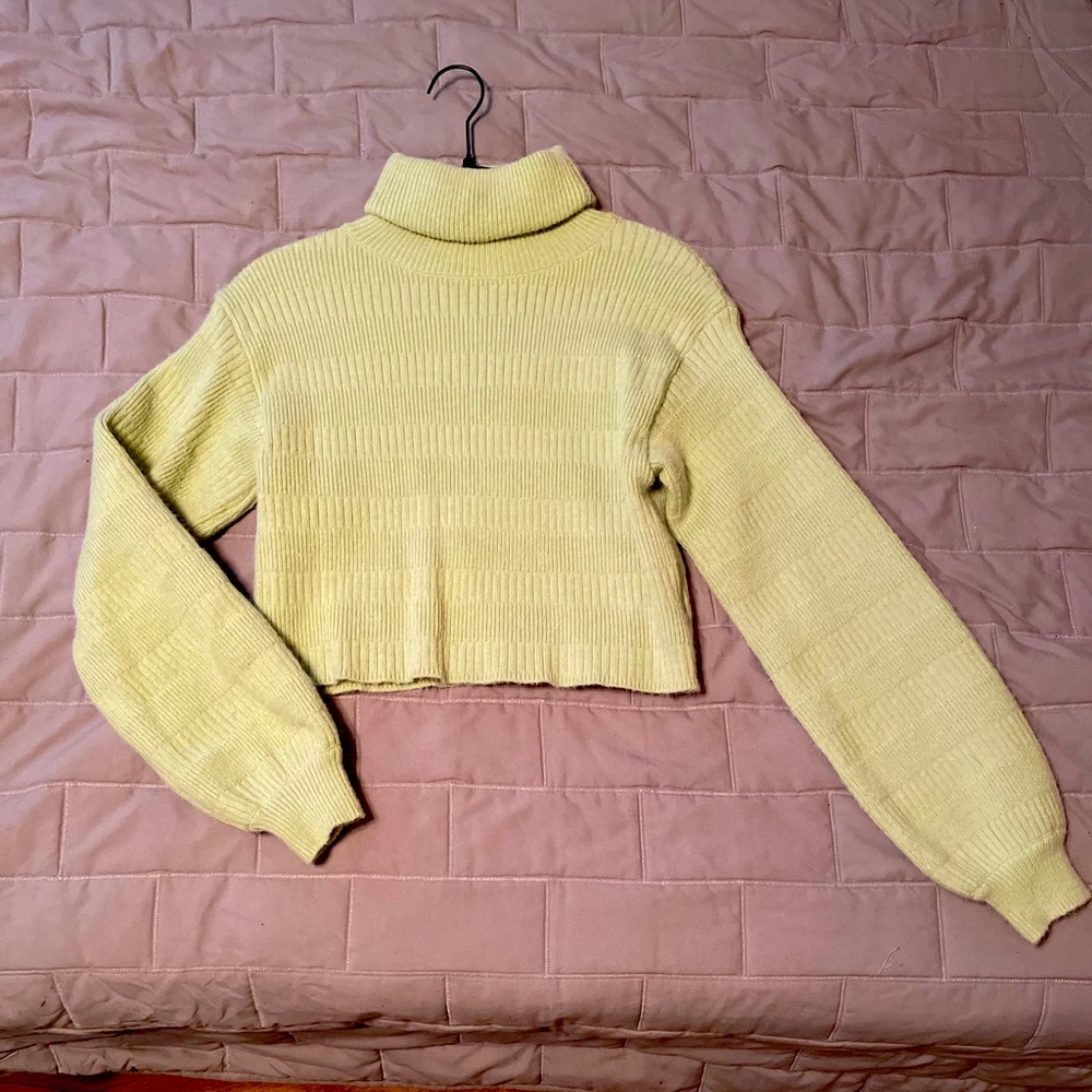 Vintage Green Turtleneck Sweater